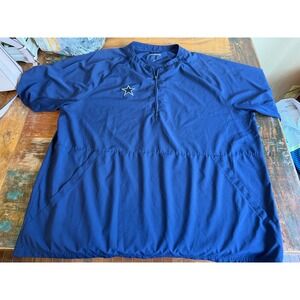 Mens 2XL sport Tex Dallas cowboys 1/4 zip short sleeve